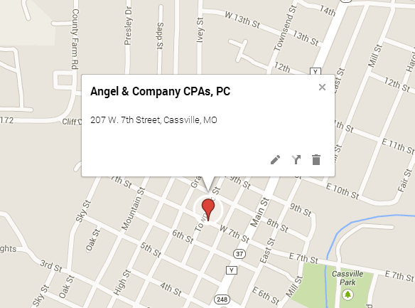 Map to Angel & Company CPAs, PC.